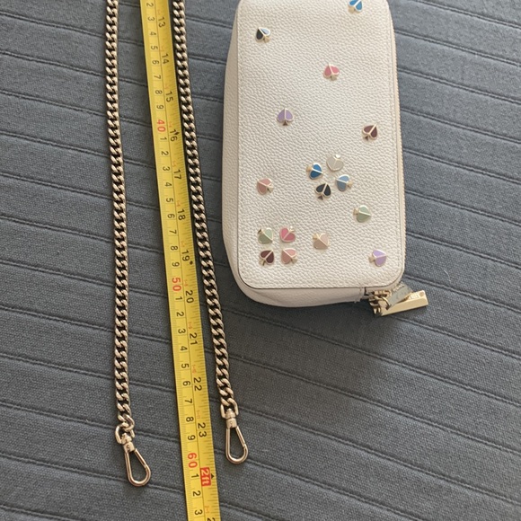 💯Auth Kate Spade white pebble leather mini purse w color♠️ - Picture 6 of 10